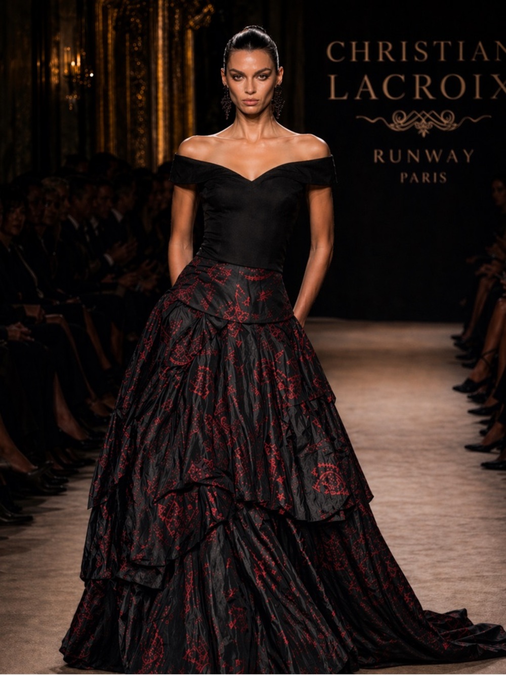 Christian Lacroix Runway Silk Skirt